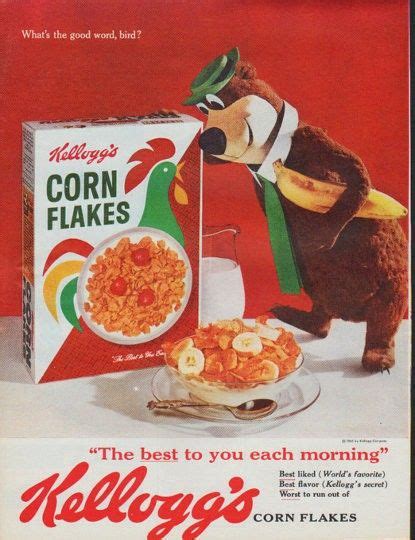 Kellogg S Corn Flakes Vintage Ad What S The Good Word Bird