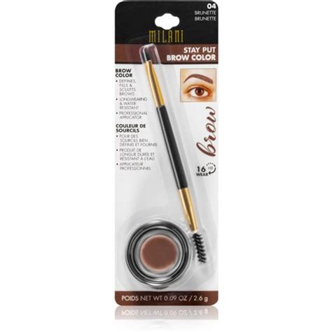 Milani Stay Put Pomada Para As Sobrancelhas 04 Brunette Kuantokusta