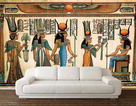 WALL MURAL EGYPT Wall Art Wallpaper Pharaoh Wall Mural | Etsy