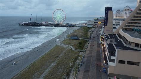 Drone footage of the upcoming Island Waterpark in Atlantic City