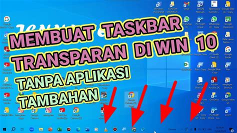 Cara Membuat Taskbar Transparan Di Win Tanpa Instal Aplikasi