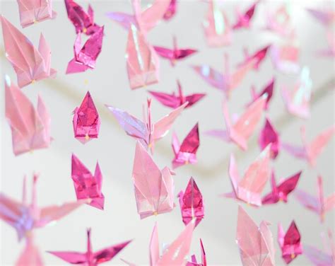 500 Cranes 25 Strings Strands 20 Cranes Each Metallic Ivory Origami