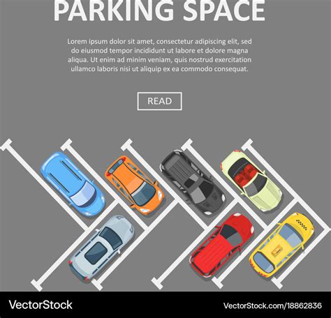 Parking space template Royalty Free Vector Image