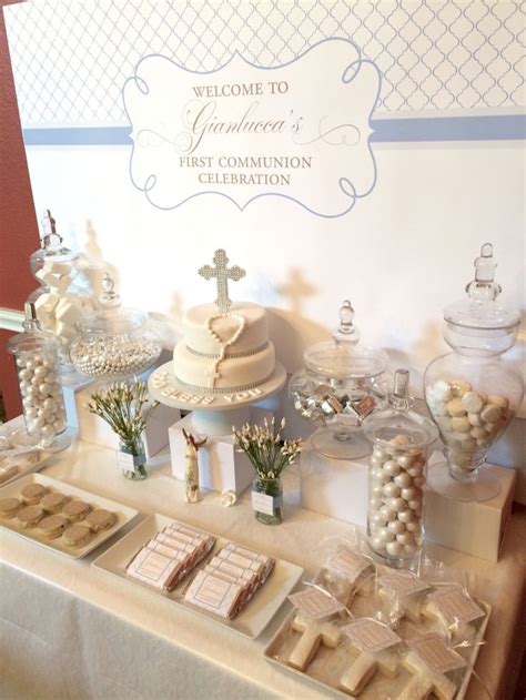 Best Images About First Communion On Pinterest Dessert Buffet