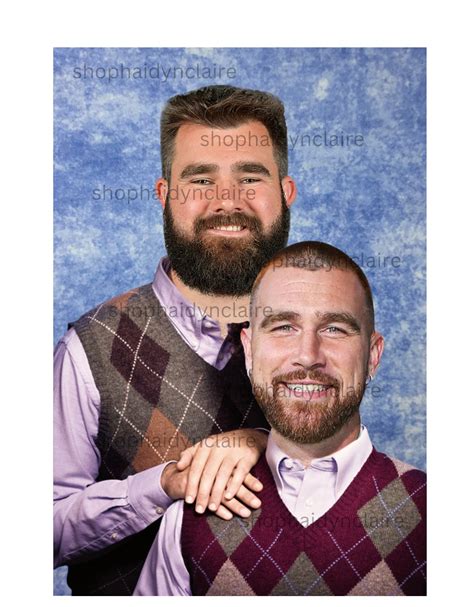 Kelce Brothers, Portrait, PNG, Digital Download, Screen Print, Digital File, Sublimation ...