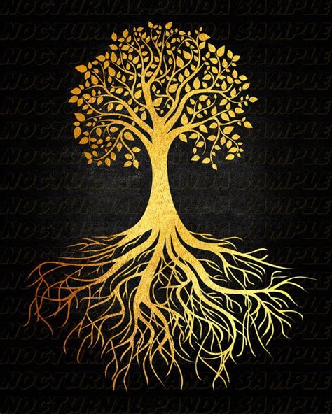 Tree Tree Art Tree Gold Foil Gold Tree Tree Print Tree Poster Tree Of Life Print Tree Of