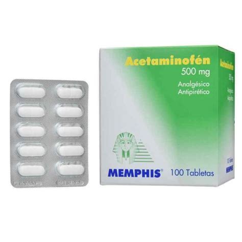 ACETAMINOFÉN 500 MG X 100 TABLETAS