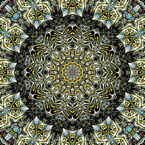 Fractal círculos abstracción formas patrón Fondo de pantalla de