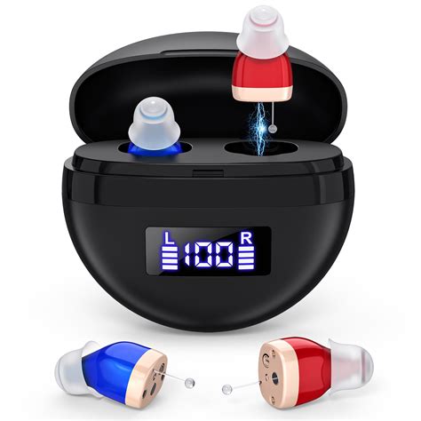 Digital Hearing Aids for Seniors Rechargeable,Invisible In Ear Hearing