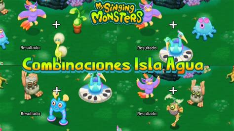 Combinación de Monstruos de Isla de Agua comunes My Singing