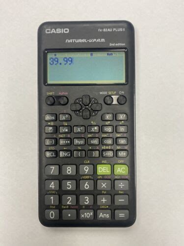 Casio Fx 82au Plus Ii 2nd Edition Scientific Calculator Rarely Used Ebay