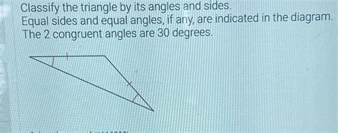 Classify The Triangle By Its Angles And Sides Equ Cameramath