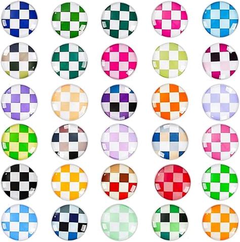 Amazon Whaline 30Pcs Round Crystal Glass Refrigerator Magnets