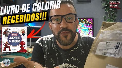 Sensacional Ganhei Um Livro De Colorir Da Marvel Especial Recebidos