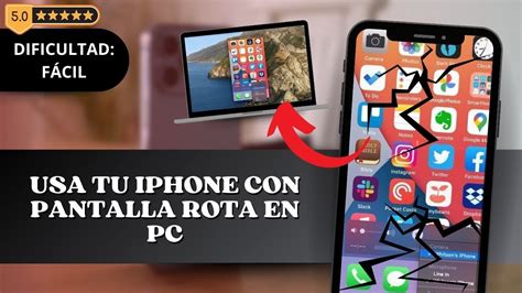 Cómo Utilizar un iPhone con Pantalla Rota en tu Computadora YouTube