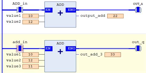 Codesys Add Arithmetic Instruction
