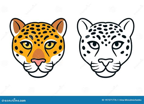 Jaguar head drawing stock vector. Illustration of black - 197371776