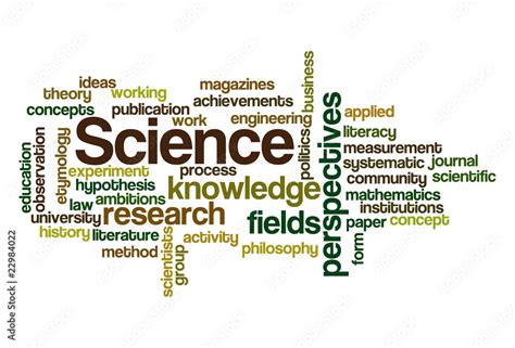 Science Word Cloud Stock Vector Adobe Stock