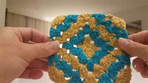 Boho Diamond Crochet Granny Square Tutorial Youtube