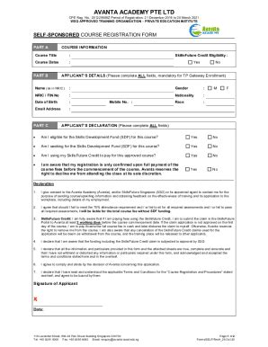 Fillable Online TPG AASelf Spr Reg Form Fax Email Print PdfFiller