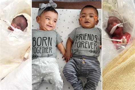 Guinness Record Holders Smallest Miracle Twins Born 4 Months Early