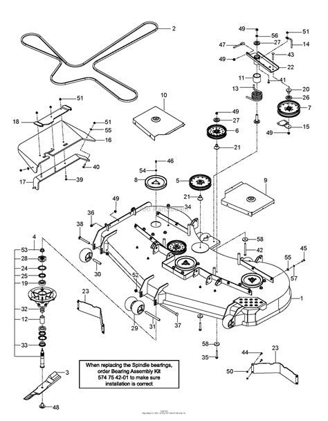 Husqvarna Inch Mower Deck Diagram