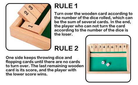 Eachhaha Shut The Box Er Klassisches W Rfelspiel Aus Holz