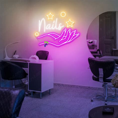 Neon Sign Nails Beauty Salon Led Light - PageNeon