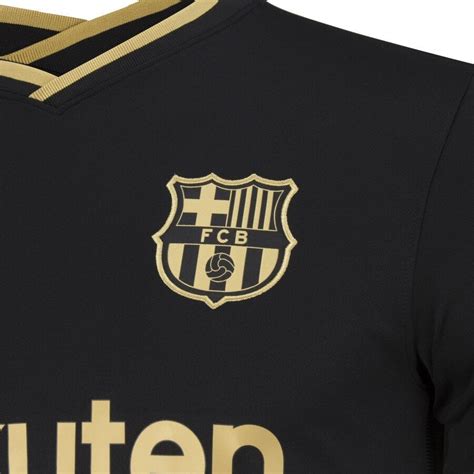 Camisa Barcelona II 20 21 Torcedor Masculina Preta E Dourado