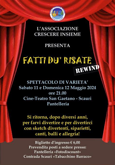 Programmazione Cineteatro San Gaetano Pantelleria