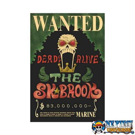 Anime Brook Wanted Poster Cm One Piece Universe