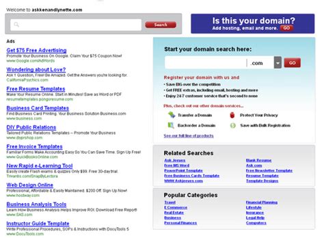 Setting Up Your Own Domain Parking System