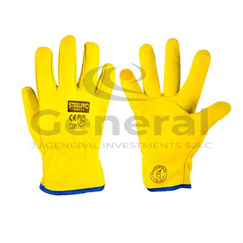 Guante De Cuero Pu O Corto Steelpro J I General Investments S A C