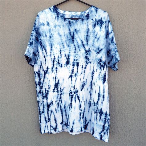 Natural Indigo Hand Dyed Shibori Tie Dye T Shirt Etsy Australia