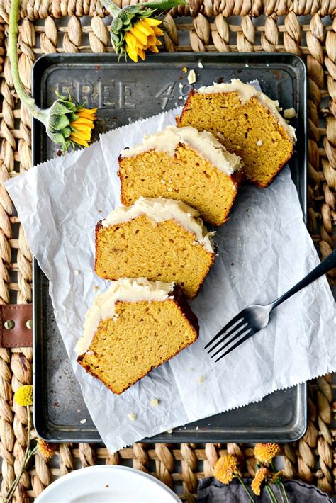 Ginger Pumpkin Bread With Maple Brown Butter Icing Simply Scratch