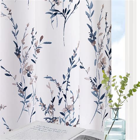 Amazon Mysky Home Floral Curtains Inch Length Panels For