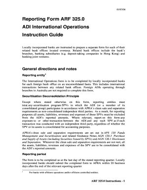 Fillable Online Apra Gov Reporting Form Arf Adi International