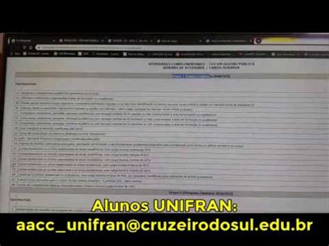 Aula De Atividades Complementares Universidade Cruzeiro Do Sul