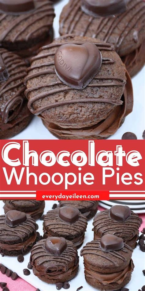 Double Chocolate Whoopie Pies Chocolate Whoopie Pies Whoopie Pies Pie Filling Recipes