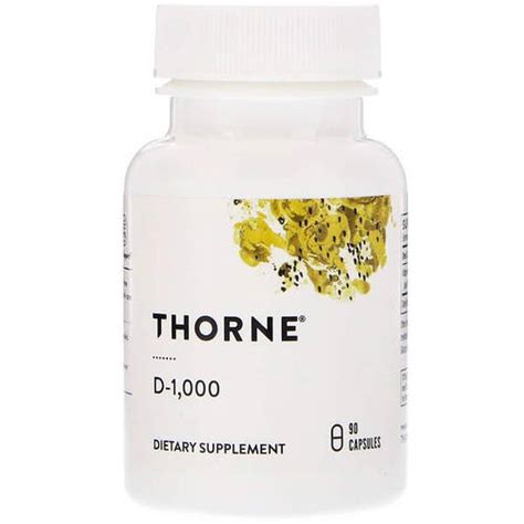 Купить Витамин Д3, Thorne Research, 1000 МЕ, 90 капсул 10879 DR, код ...
