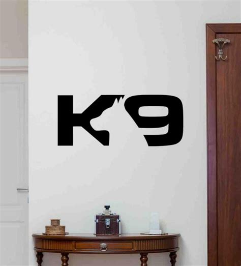 K9 Sign Decal K-9 Car Decal Vinyl Sticker Police Dog Logo Canine Poster ...