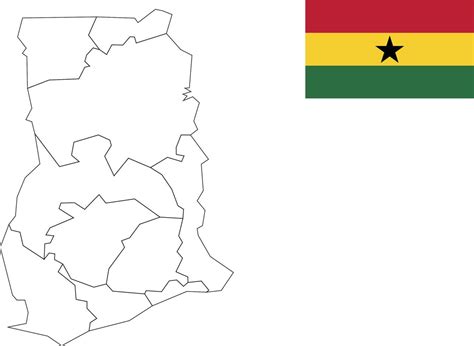 map and flag of Ghana 10199266 Vector Art at Vecteezy