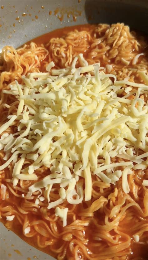 Korean Spicy Ramen Noodles With Cheese Desert Island Dishes