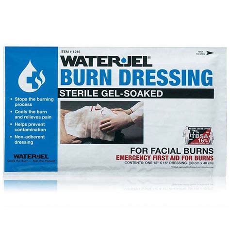 Water Jel Sterile Burn Dressing For Facial Burns First Aid You