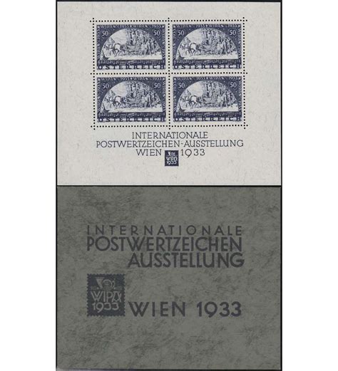 Sterreich Block Postfrisch Mit Klappkarte Wipa Ebay