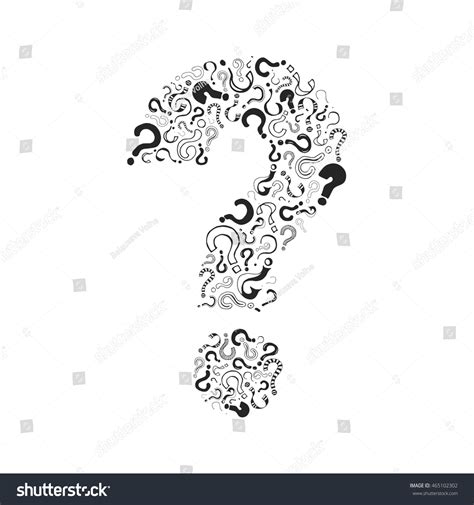 Set Of Hand Drawn Question Marks Vector Royalty Free Stock Vector