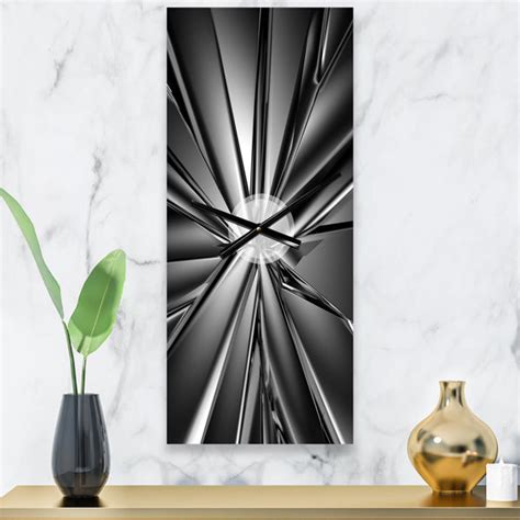 Bless International Horloge Murale Moderne Cristal Futuriste Wayfair