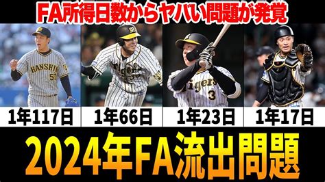 【fa問題】2024年に移籍する可能性のある選手を徹底解説！中心選手に一斉流出の可能性についても紹介【プロ野球】 Youtube