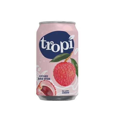tropi brand fruit juice drink ml lychee tan