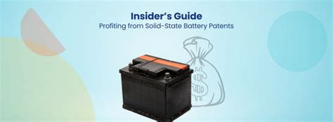 How to Profit from the Solid-State Battery Patent Buying Data?